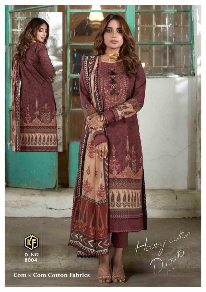 Sobia Nazir Luxury Vol 8 By Keval Cotton Dress Material Catalog